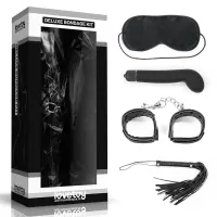 Kit Bondage con Vibrador: Esposas, Flogger y Antifaz · LOVETOY · LOVETOY · Accesorios BDSM y Fetish