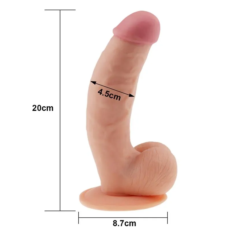 Dildo The Ultra Soft Dude 8.5 Natural · LOVETOY · Dildos — photo 6