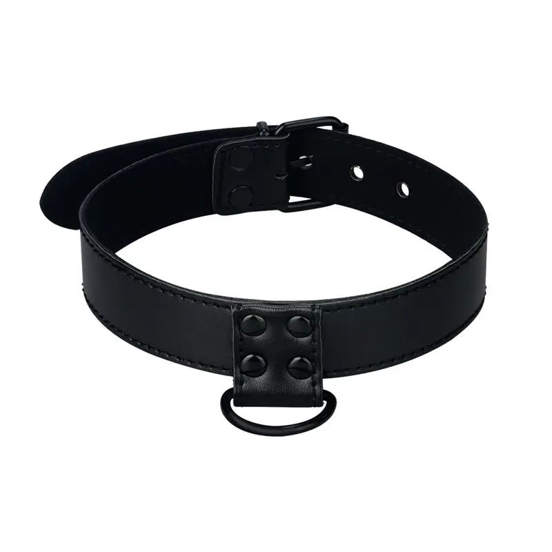 Collar con Correa Negro Mate · LOVETOY · Accesorios BDSM y Fetish — photo 2