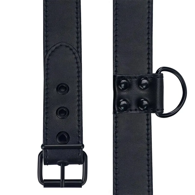Collar con Correa Negro Mate · LOVETOY · Accesorios BDSM y Fetish — photo 3