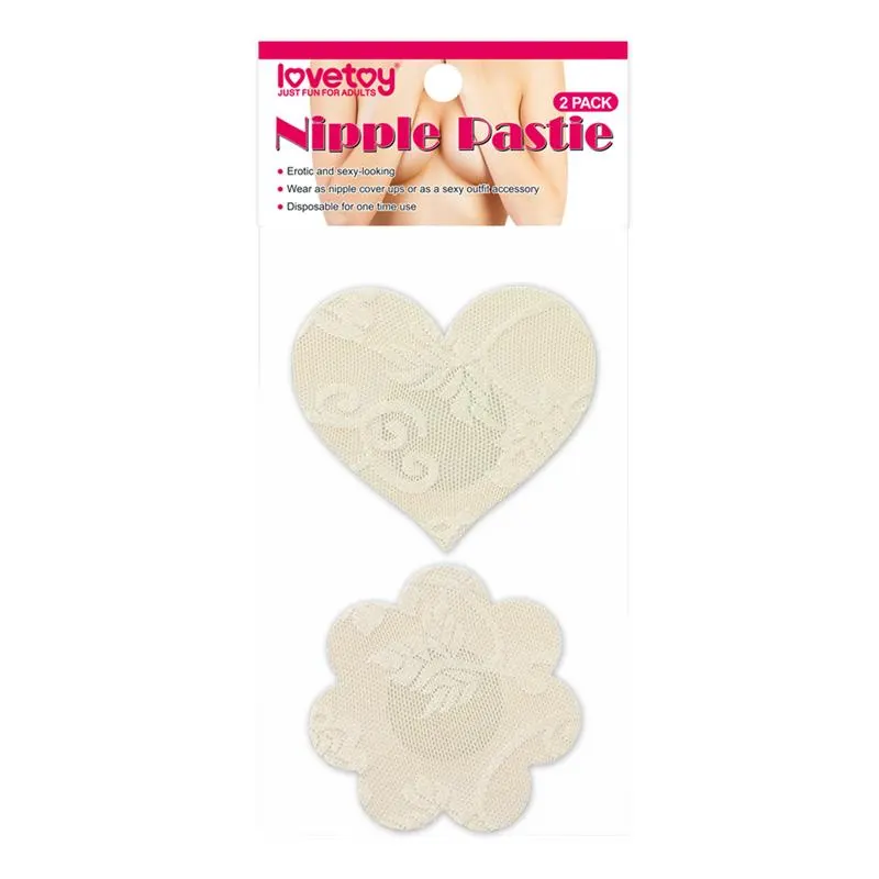 Pack Pezoneras Flor y Corazón Beige · LOVETOY · Pinzas y Pezoneras — photo 2