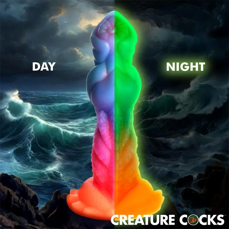 Aqua-Cock Dildo Brilla en la Oscuridad Silicona · CREATURE COCKS · Dildos — Foto 12