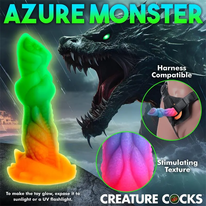 Aqua-Cock Dildo Brilla en la Oscuridad Silicona · CREATURE COCKS · Dildos — Foto 14