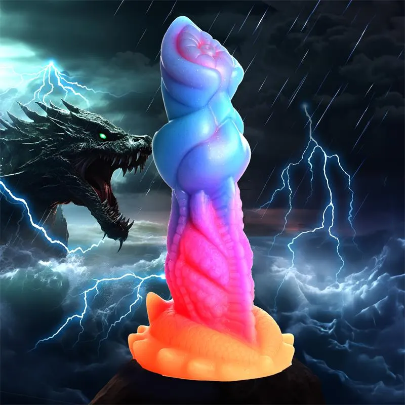 Aqua-Cock Dildo Brilla en la Oscuridad Silicona · CREATURE COCKS · Dildos — Foto 16
