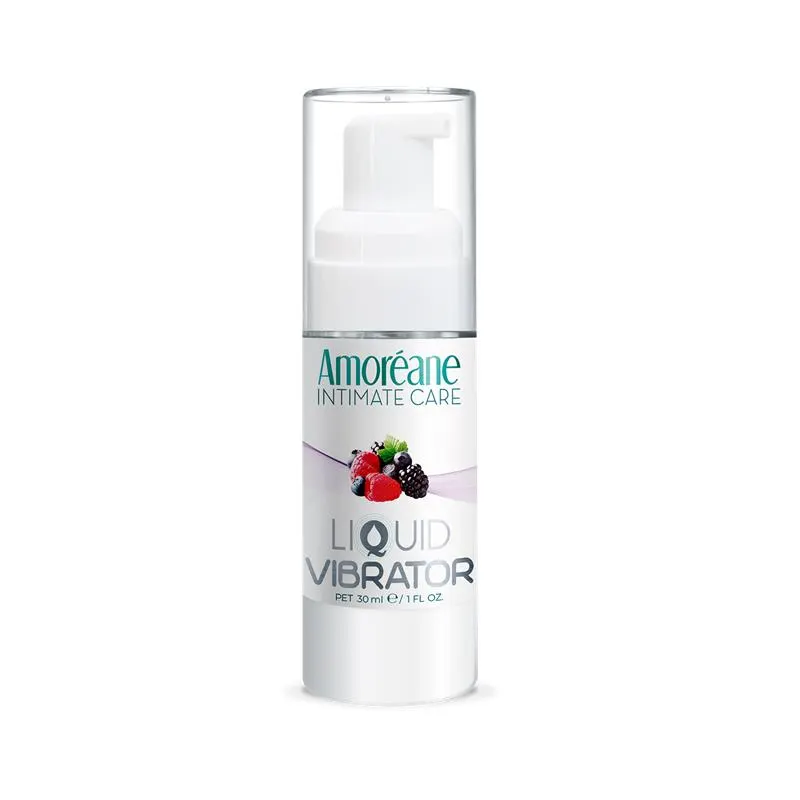 Vibrador Líquido Sabor Frutos del Bosque 30 Ml · AMOREANE · Lubricantes
