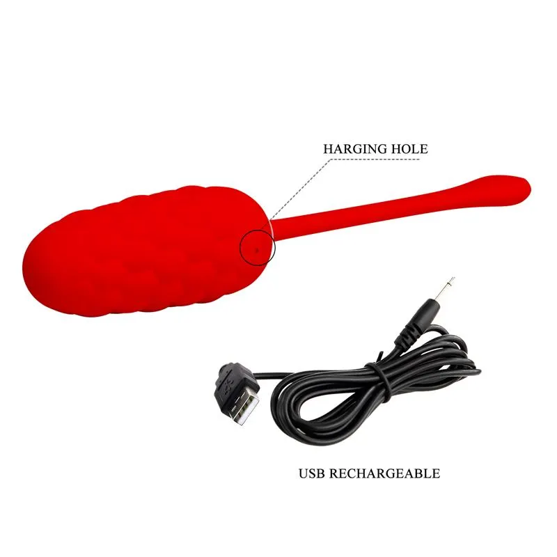 Marina Huevo Vibrador Rojo · PRETTYLOVE · Huevos y Balas Vibradoras — Foto 9