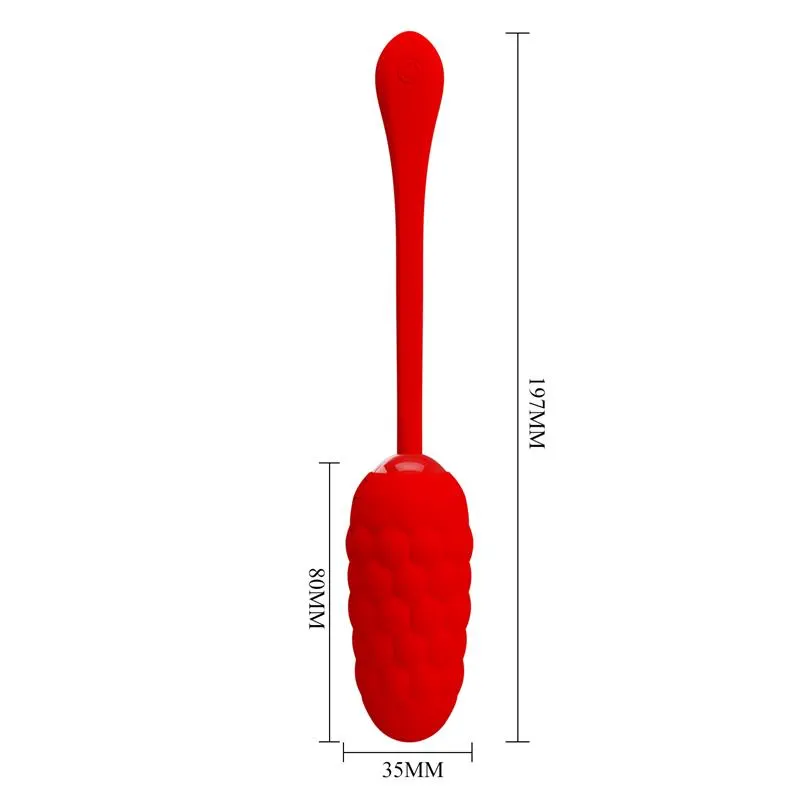 Marina Huevo Vibrador Rojo · PRETTYLOVE · Huevos y Balas Vibradoras — Foto 10