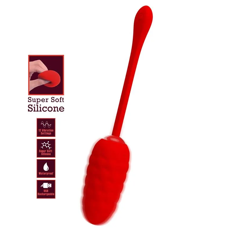 Marina Huevo Vibrador Rojo · PRETTYLOVE · Huevos y Balas Vibradoras