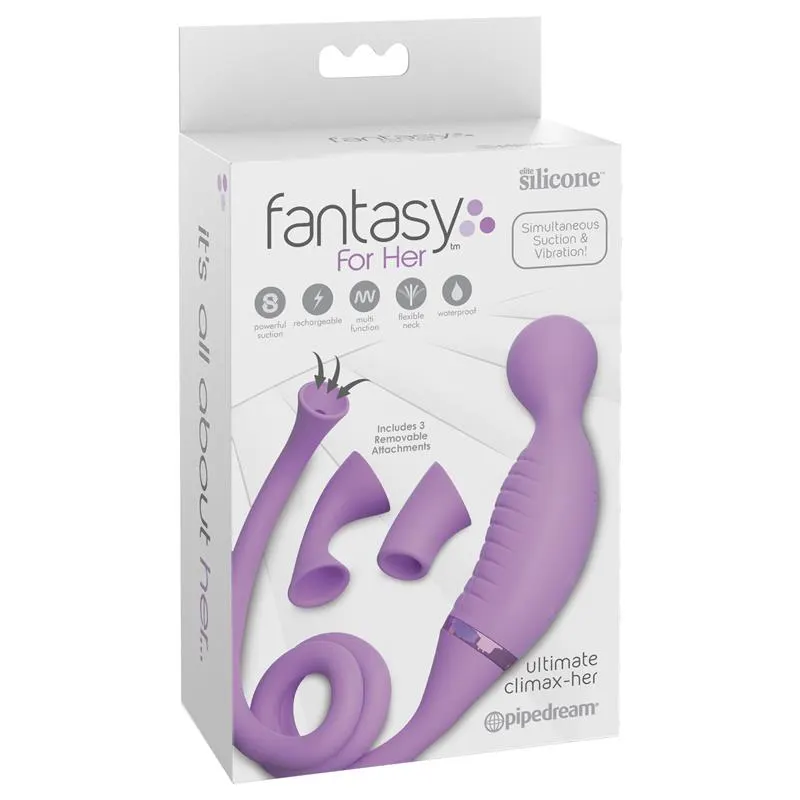 Climax-Her Vibrador y Estimulador con 2 Cabezales · FANTASY FOR HER · Estimuladores de Clítoris — Foto 9