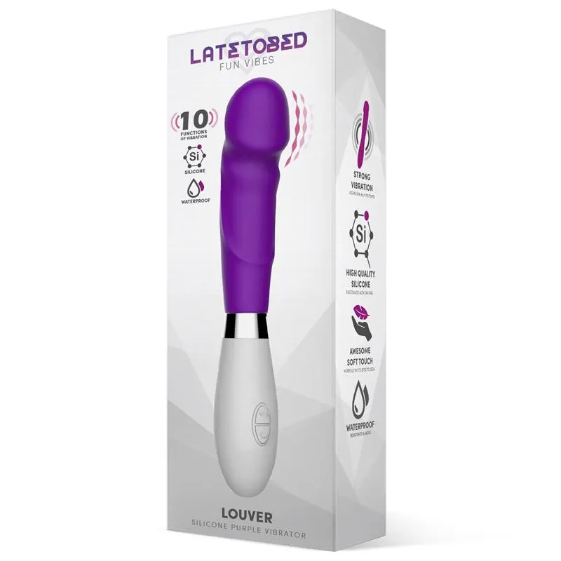 Louver Vibrador Silicona Púrpura · LATETOBED · Vibradores — Foto 2