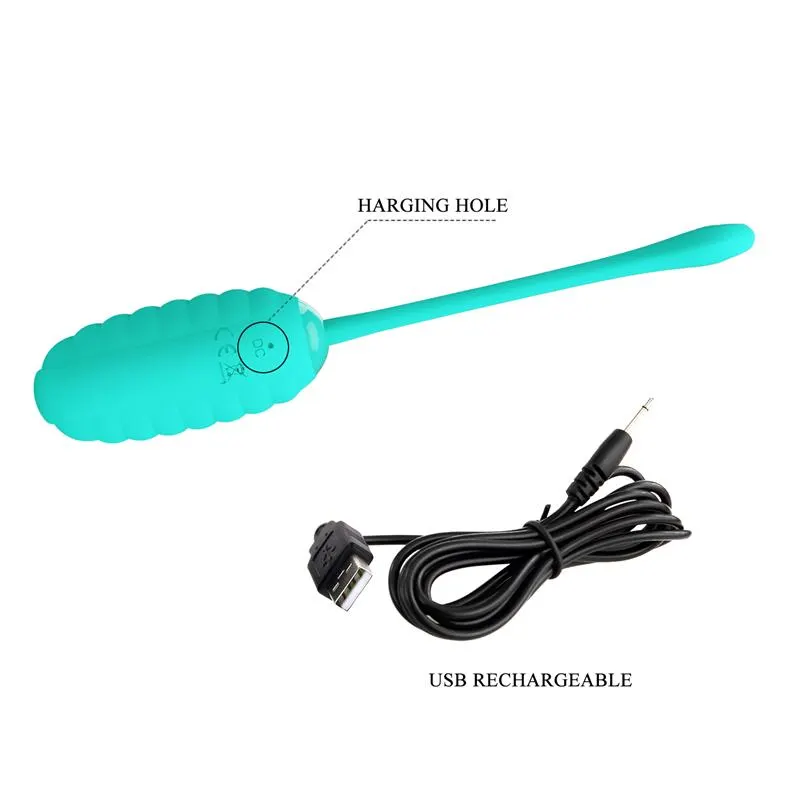 Kirk Huevo Vibrador Verde · PRETTYLOVE · Huevos y Balas Vibradoras — Foto 9