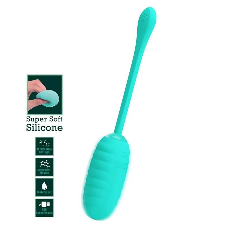 Kirk Huevo Vibrador Verde · PRETTYLOVE · Huevos y Balas Vibradoras