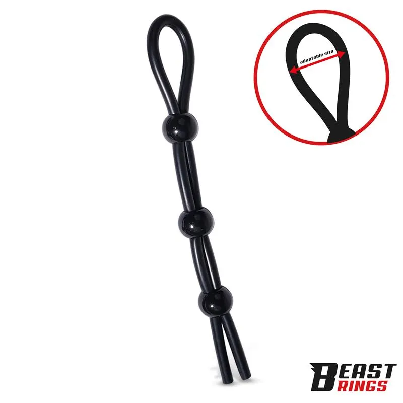 Lasso Anillo para el Pene con 3 Cierres de Presión · BEAST RINGS · BEAST RINGS · Anillos para el Pene — Foto 3