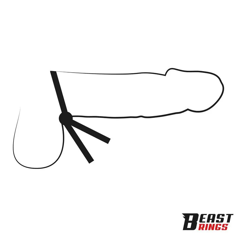 Lasso Anillo para el Pene con 1 Cierre de Presión · BEAST RINGS · BEAST RINGS · Anillos para el Pene — Foto 2