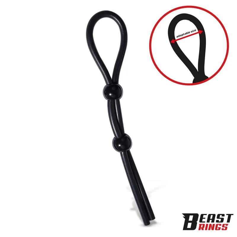 Lasso Anillo para el Pene con 2 Cierres de Presión (19,5 cm) · BEAST RINGS · BEAST RINGS · Anillos para el Pene — photo 3