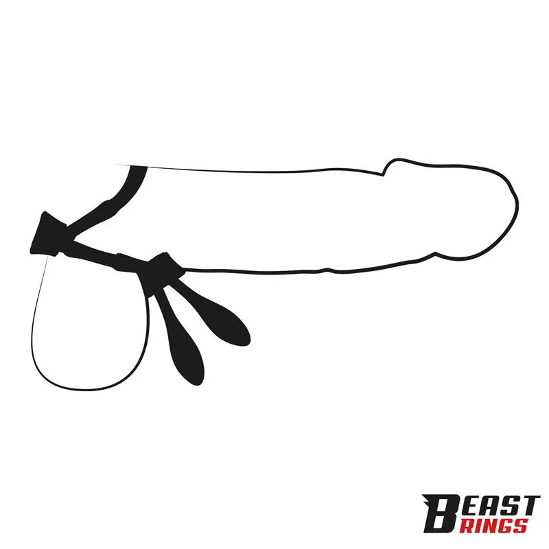 Lasso Anillo para el Pene con 2 Cierres de Presión (19 cm) · BEAST RINGS · BEAST RINGS · Anillos para el Pene — photo 2