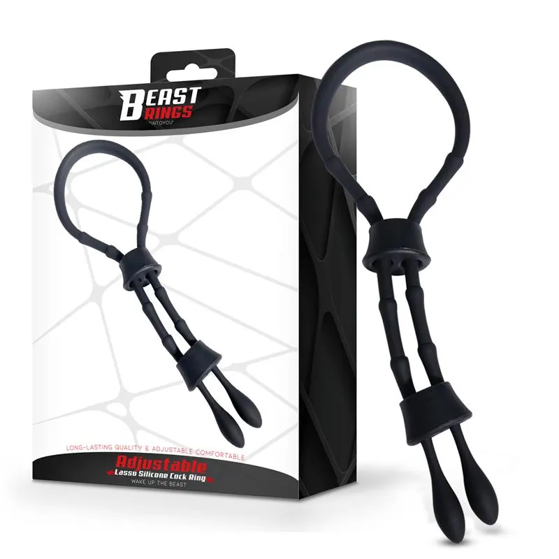 Lasso Anillo para el Pene con 2 Cierres de Presión (19 cm) · BEAST RINGS · BEAST RINGS · Anillos para el Pene