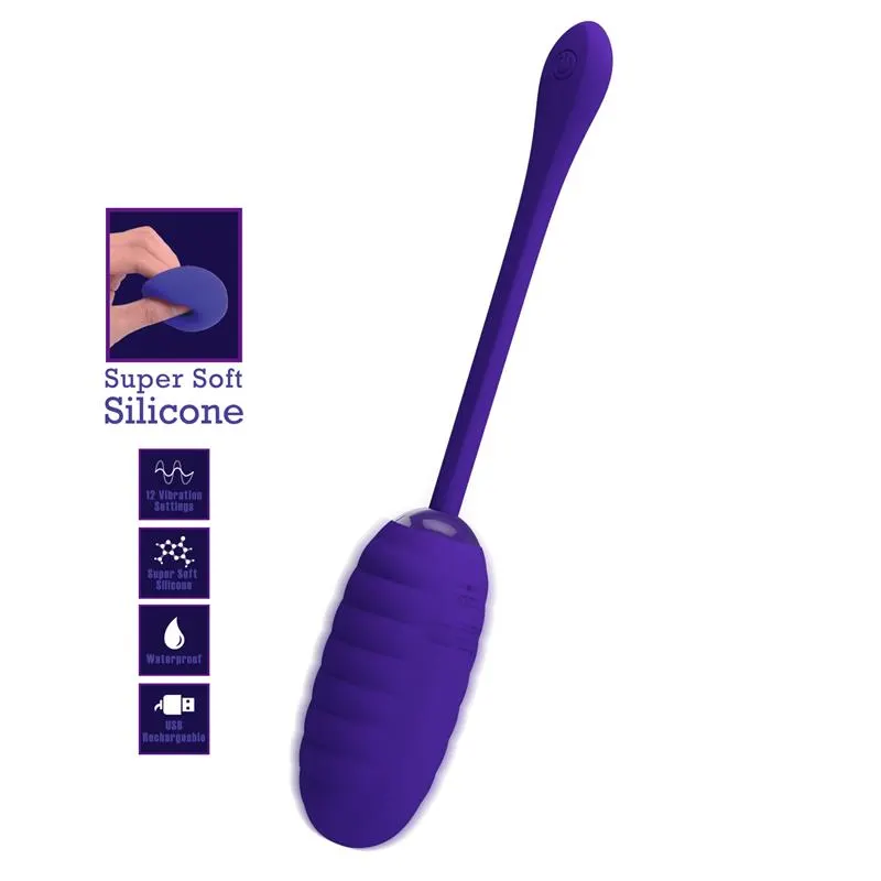 Kirk Huevo Vibrador Violeta · PRETTYLOVE · Huevos y Balas Vibradoras