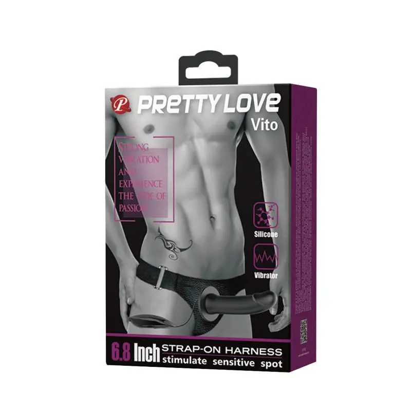 Arnés con Dildo Hueco con Vibración Vito · PRETTYLOVE · Dildos — photo 8