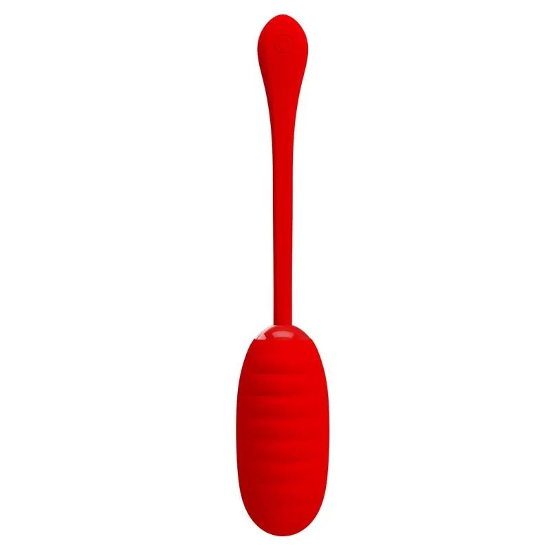 Kirk Huevo Vibrador Rojo · PRETTYLOVE · Huevos y Balas Vibradoras — Foto 2