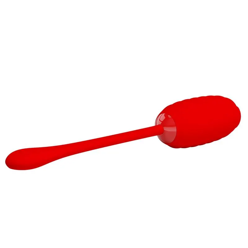 Kirk Huevo Vibrador Rojo · PRETTYLOVE · Huevos y Balas Vibradoras — Foto 4