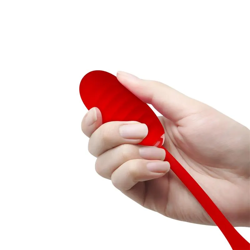 Kirk Huevo Vibrador Rojo · PRETTYLOVE · Huevos y Balas Vibradoras — Foto 7