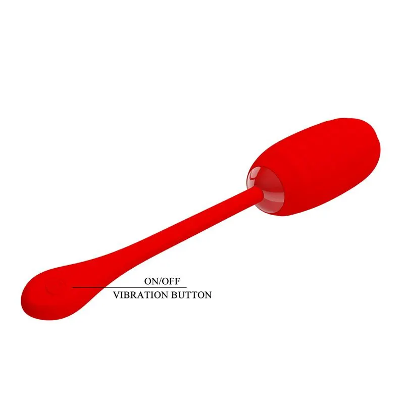 Kirk Huevo Vibrador Rojo · PRETTYLOVE · Huevos y Balas Vibradoras — Foto 8