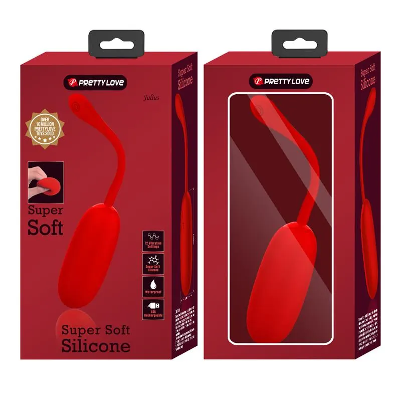 Julius Huevo Vibrador Rojo · PRETTYLOVE · Huevos y Balas Vibradoras — Foto 11
