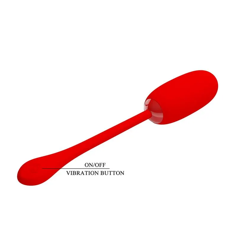 Julius Huevo Vibrador Rojo · PRETTYLOVE · Huevos y Balas Vibradoras — Foto 8