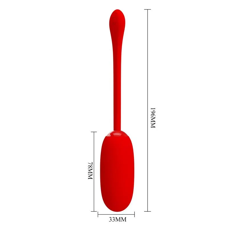 Julius Huevo Vibrador Rojo · PRETTYLOVE · Huevos y Balas Vibradoras — Foto 10