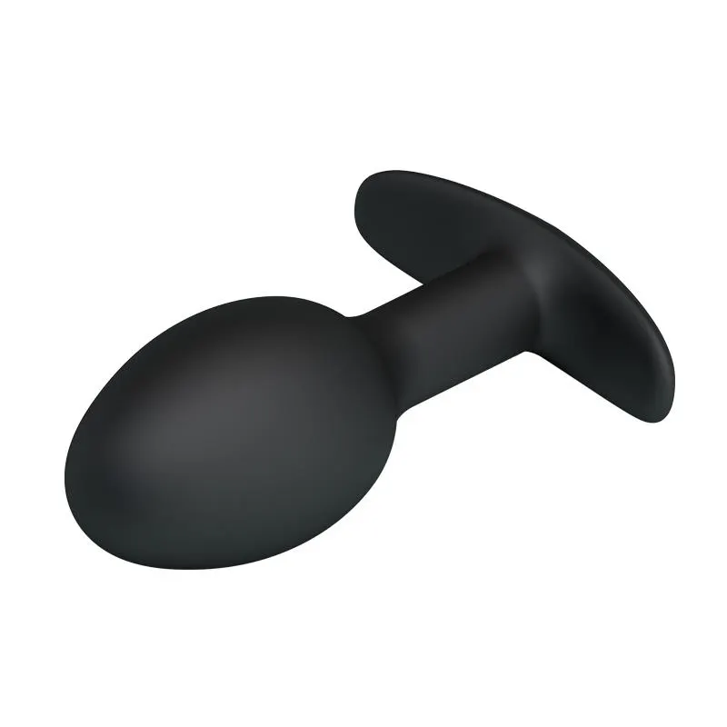 Plug Anal Silicona Negro con Bola · PRETTYLOVE · Anal — Foto 2