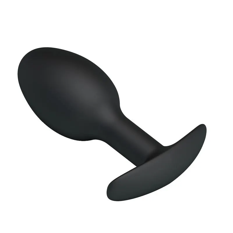 Plug Anal Silicona Negro con Bola · PRETTYLOVE · Anal — Foto 3