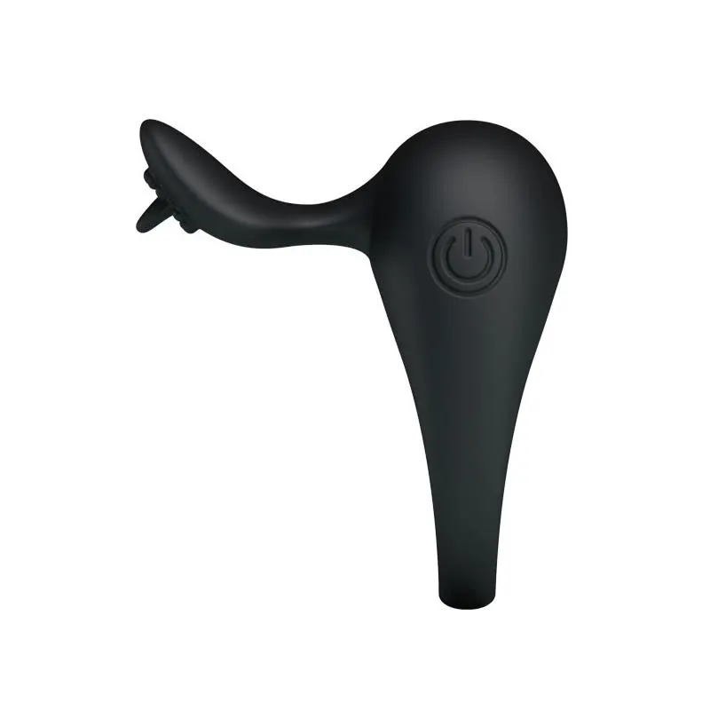 Pretty Love Anillo Vibrador Tonguo Negro · PRETTYLOVE · Anillos para el Pene — photo 3