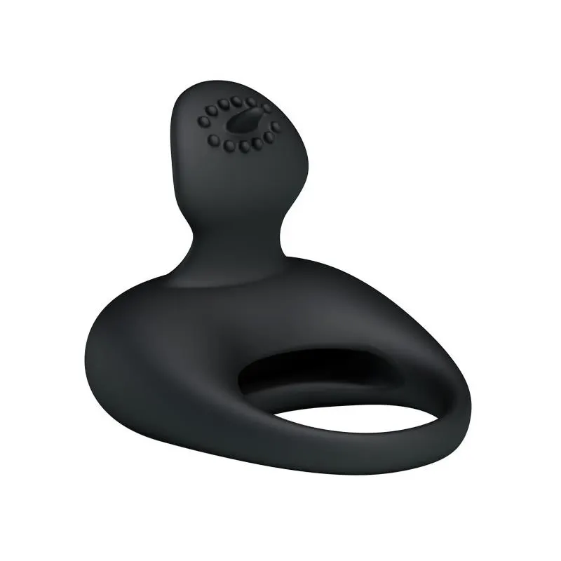 Pretty Love Anillo Vibrador Tonguo Negro · PRETTYLOVE · Anillos para el Pene — photo 4