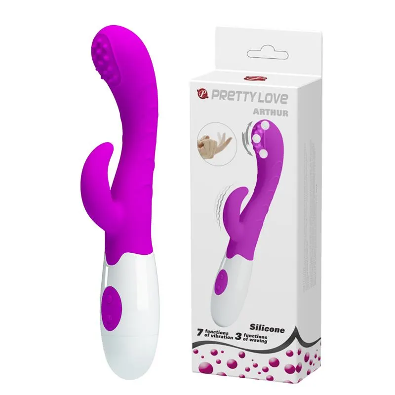Vibrador Arthur con Movimiento Finger Púrpura · PRETTYLOVE · Vibradores
