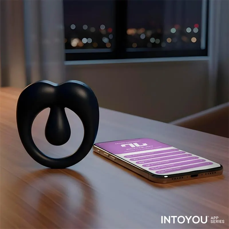Kenny Anillo Vibrador con Estimulador de Clítoris y APP Azul Noche · INTOYOU APP SERIES · Anillos para el Pene — Foto 14
