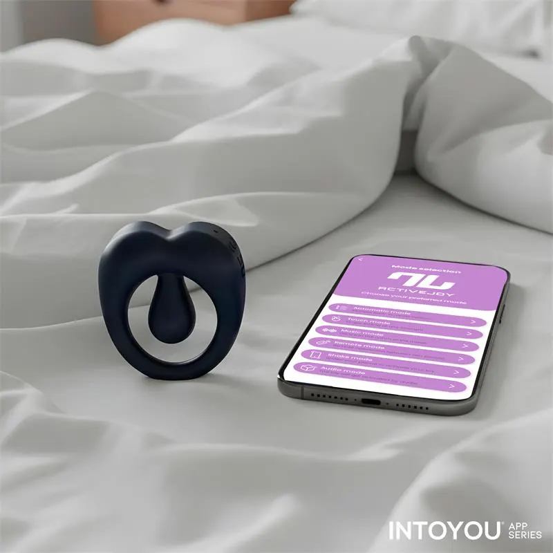Kenny Anillo Vibrador con Estimulador de Clítoris y APP Azul Noche · INTOYOU APP SERIES · Anillos para el Pene — Foto 15
