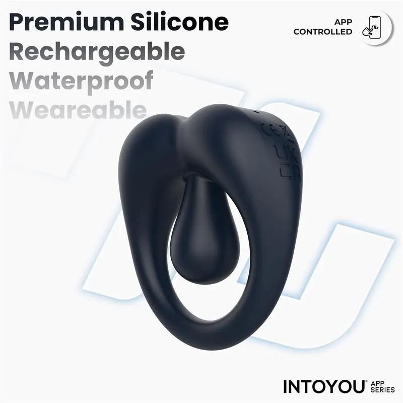 Kenny Anillo Vibrador con Estimulador de Clítoris y APP Azul Noche · INTOYOU APP SERIES · Anillos para el Pene — Foto 6