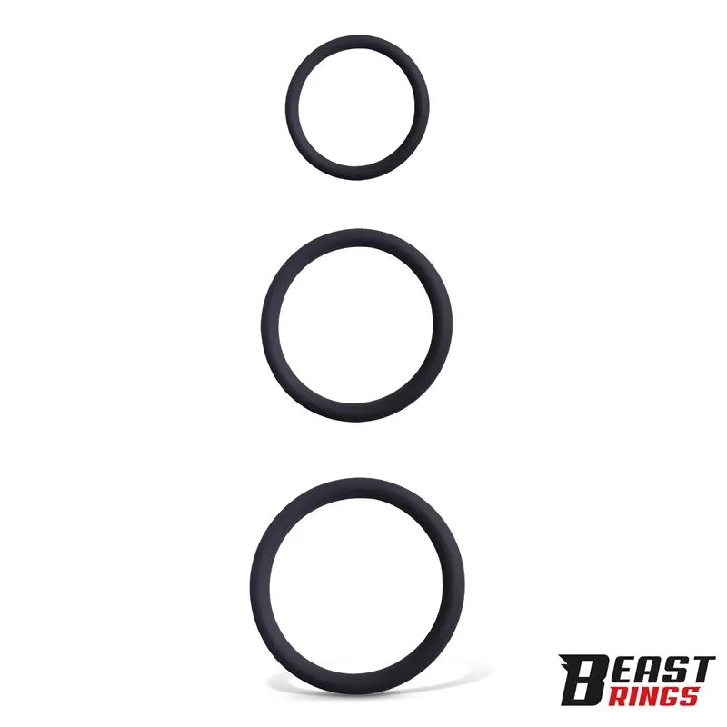 Set de 3 Anillos para el Pene S, M y L · BEAST RINGS · BEAST RINGS · Anillos para el Pene — Foto 2