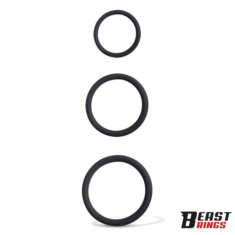 Set de 3 Anillos para el Pene S, M y L · BEAST RINGS · BEAST RINGS · Anillos para el Pene — Foto 2