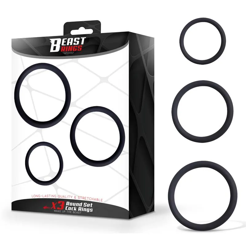 Set de 3 Anillos para el Pene S, M y L · BEAST RINGS · BEAST RINGS · Anillos para el Pene