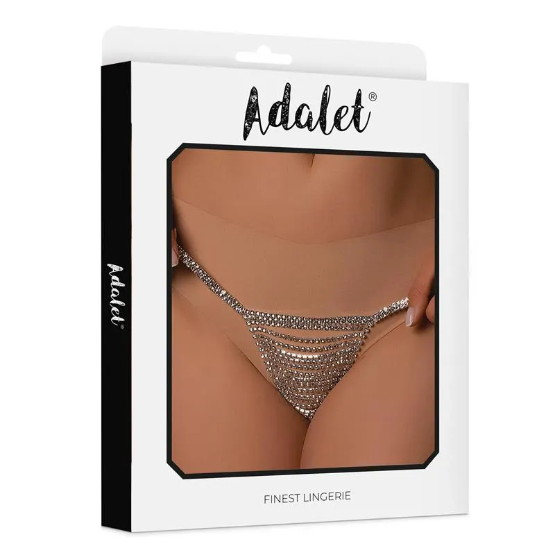 Naia Tanga Plateado Talla Única · ADALET LINGERIE · Juegos y Complementos Divertidos — Foto 2