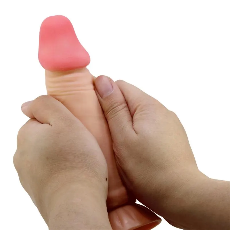 Dildo Realista con Piel Deslizante Retractil 19.4 cm · BAILE · Dildos — Foto 7