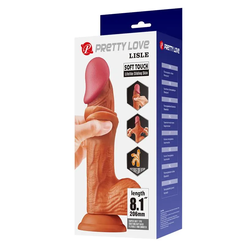 Dildo Realista Piel Deslizante Retractil 20.6 cm · BAILE · Dildos — photo 9
