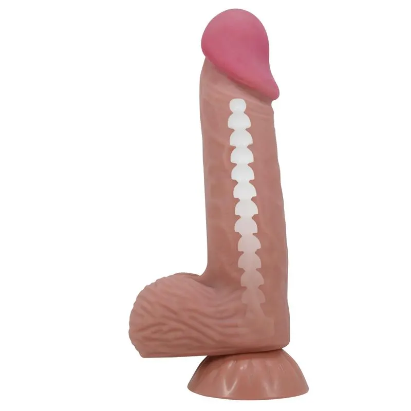 Dildo Realista Piel Deslizante Retractil 20.6 cm · BAILE · Dildos