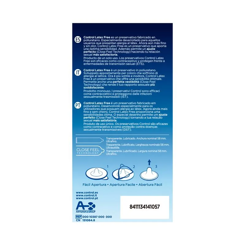 Latex Free - sin Látex 5 uds · CONTROL · Lubricantes — photo 3