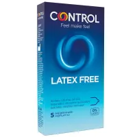 Latex Free - sin Látex 5 uds · CONTROL · Lubricantes