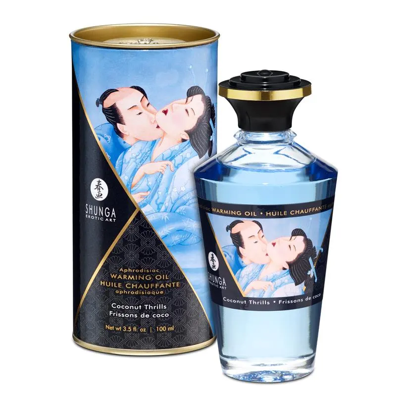 Shunga Aceite de Masaje Efecto Calor Aroma a Coco · SHUNGA · Cuidado Íntimo y Masaje
