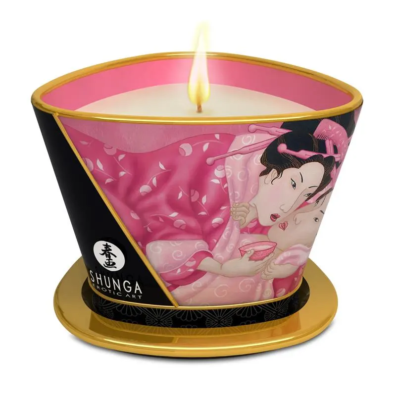 Shunga Vela de Masaje Rosa · SHUNGA · Cuidado Íntimo y Masaje