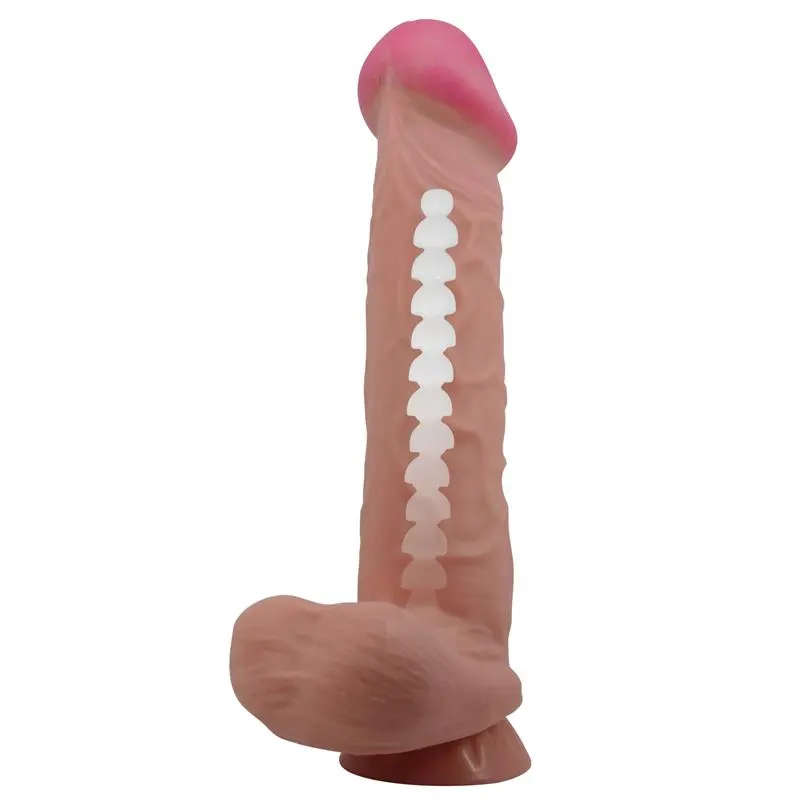 Dildo Realista Piel Deslizante Retractil 26 cm · BAILE · Dildos — Foto 2